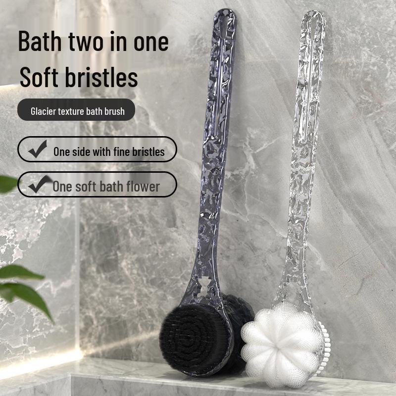 Luxurious Long-Handle Bath Brush and Exfoliating Back Scrubber