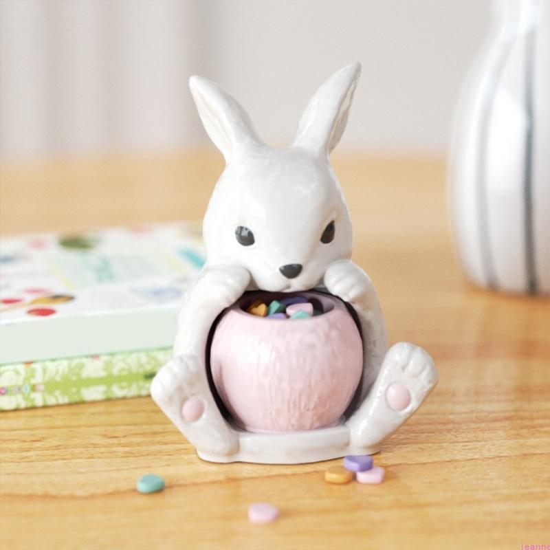 Candle Holder Mould Adorable Sitting Rabbit Silicone Casting Mold Perfect For Handmade Resin Crafts And Festive Gifts