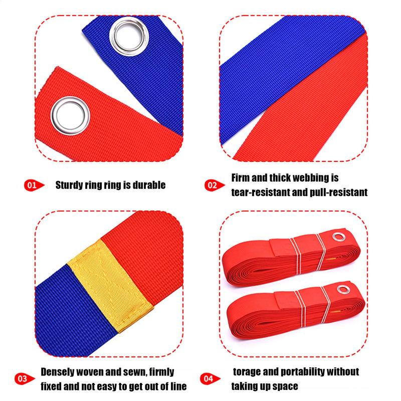 Volleyball Court Lines Highly Visible Boundary Lines Set for Sand Portable Foldable Multi-Functional Accessories for Outdoor