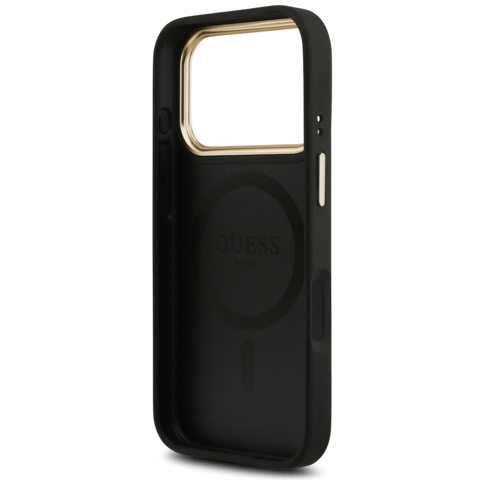 Guess 4G PU Classic Logo MagSafe Case for iPhone 17 Pro Black