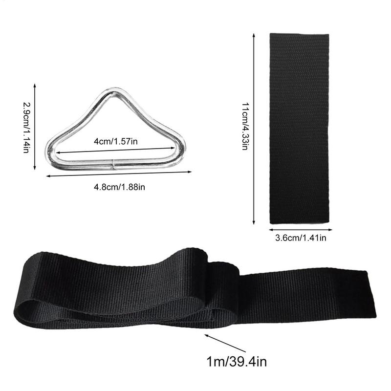 Trampoline Patch Replacement Repair Supplies Triangle Ring Buckle Wear Resistant Sturdy Trampoline Patch Repair Kit