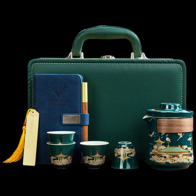 Подарочный набор блокнотов Guochao Green Palace