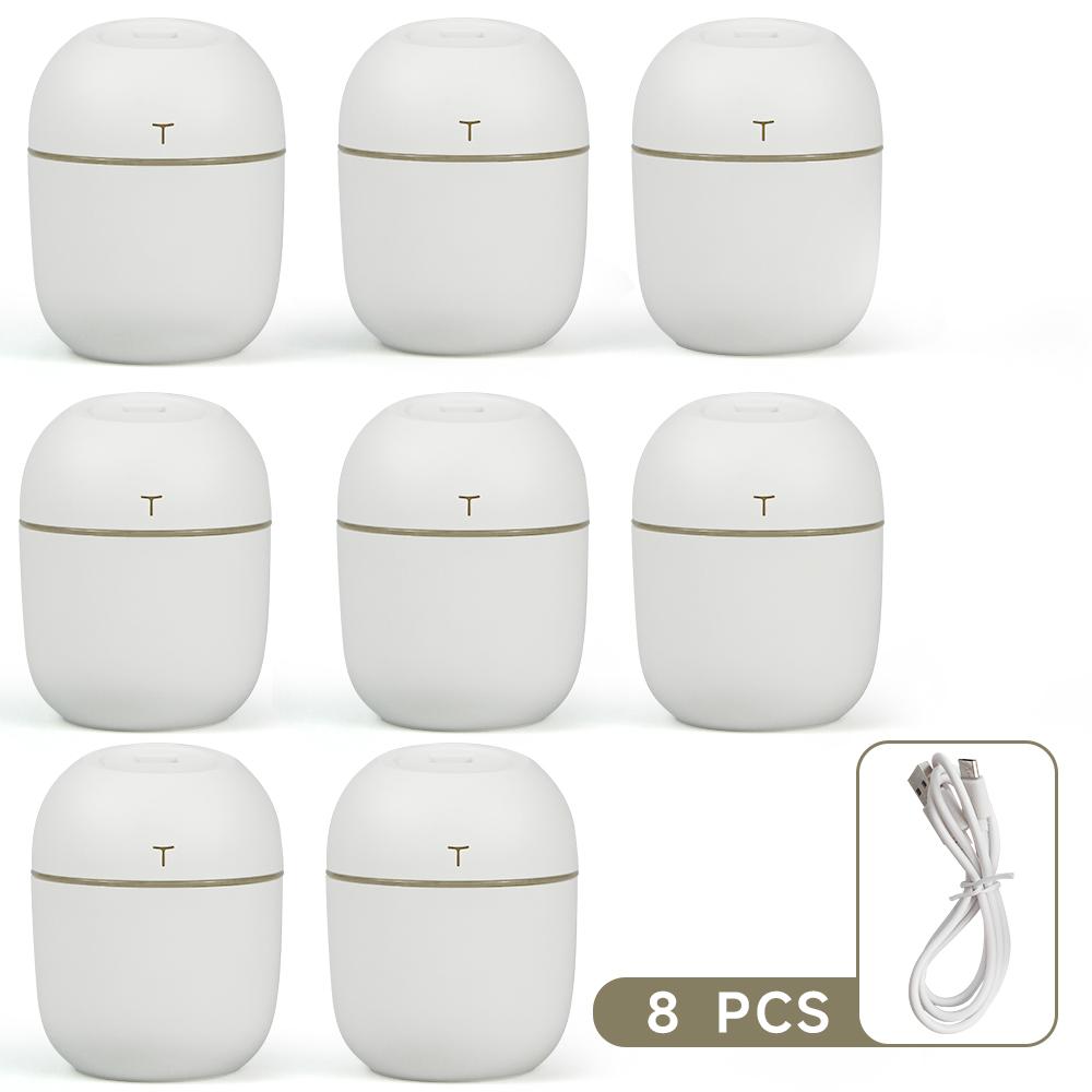 Mini USB Air Humidifier 220ML Portable Ultrasonic Humidifier with Colorful Night Light Quiet Operation for Home Office Bedroom