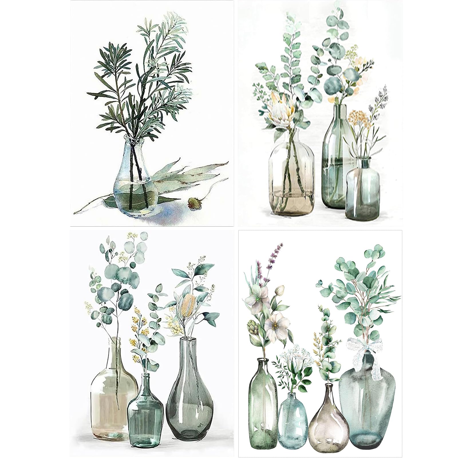 

JISHSHAY Набор алмазной мозаики Алмазные бусины 5D Алмазная Алмазная Сделай сам Ваза с растениями Популярное ремесло Настенное искусство Искусство, 4, 30x40см, Искусство, Растение, Искусство, Продвинутый, Искусство, Цветок,