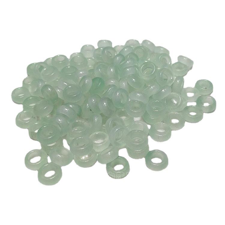 10mm Bean Green Jade Abacus Beads for DIY Jewelry Making