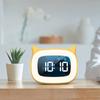 Music LED Digital Alarm Clock Voice Control Night Light Design Desktop Clocks Home Table Decoration Built-in 1200mAh Battery