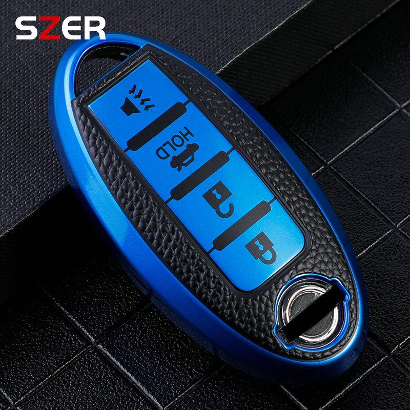 3 4 buttons Car Key Case Cover for Nissan Leaf Micra Qashqai J11 J10 X Trail T32 Versa Note Patrol Key Fob Cover Accessories
