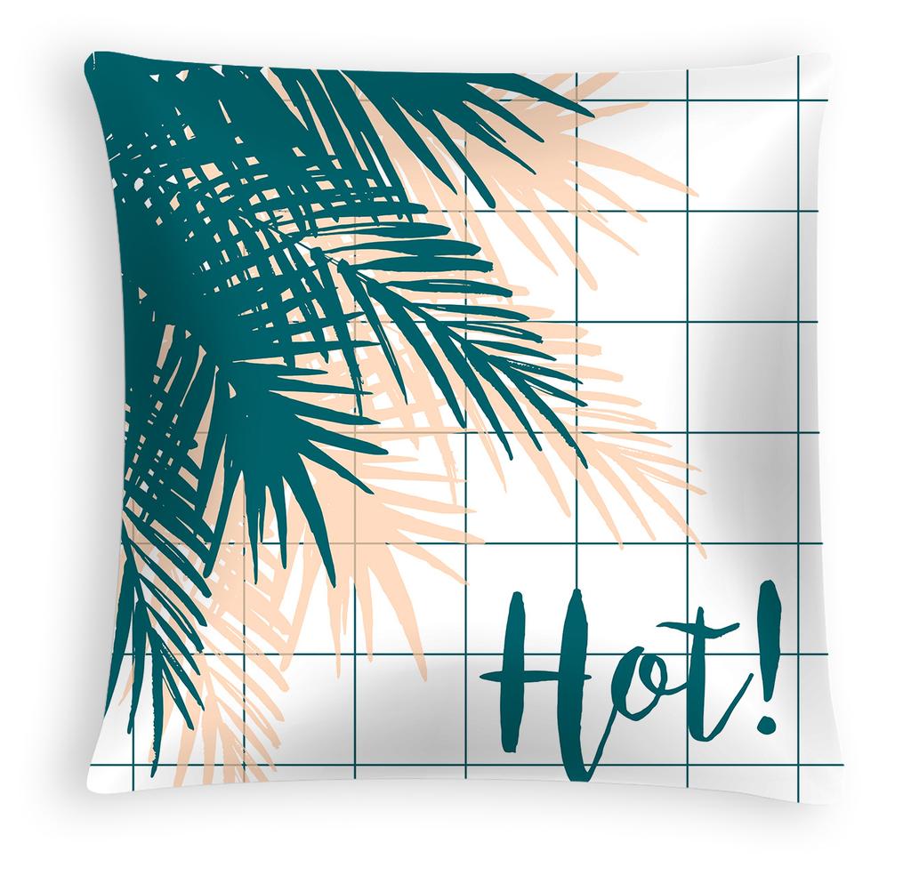 Pineapple Leaf Pillowcase, Nordic Peach Skin Velvet Printed Home, Car and Office Pillow and Cushion Cover