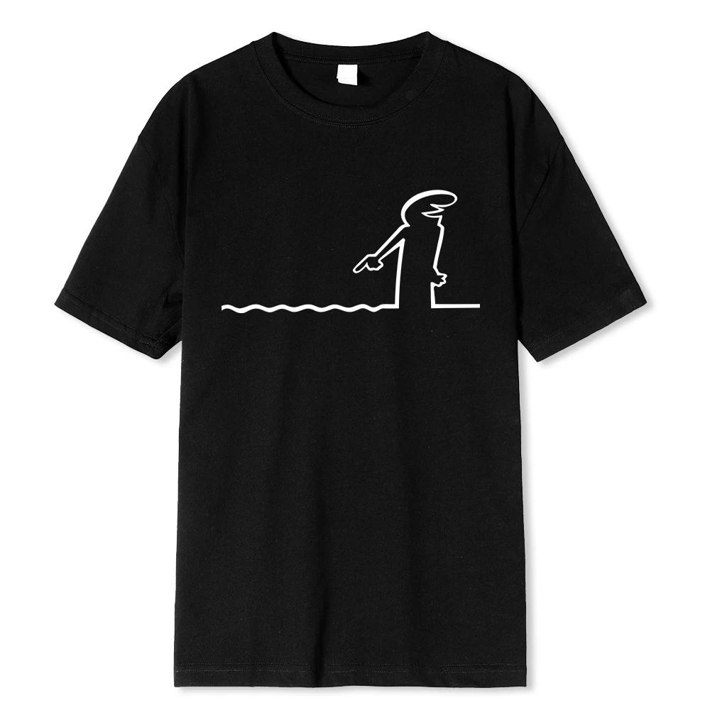 

The Line Osvaldo Cavandoli T Shirt Fashion Hip Hop La Linea T Shirt Casual Crew Neck Plus Size T Shirt Women men tees tops white S