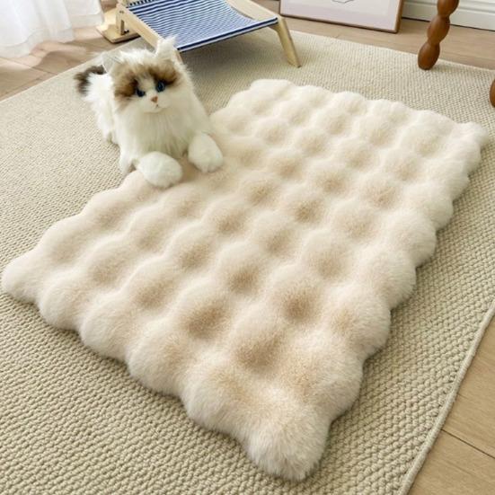 Плюшева ковдра для домашніх тварин Товстий ортопедичний килимок для собак і котів Водонепроникна підкладка Нековзка основа Знімна миюча наволочка Захищена від проливання Підкладка для лежанки домашніх тварин