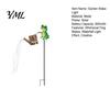 Modern Outdoor Lighting Fixtures Solar Frog Garden Stake Light, Watering Can Shadow Projection Lamp with Path Decorations for Yard Waterfall
