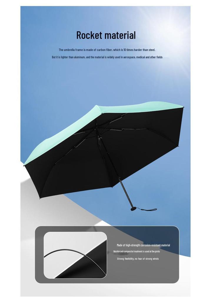 Custom Ultra-Lightweight Rain and Sun Umbrella - Portable Sunshade for All Weather