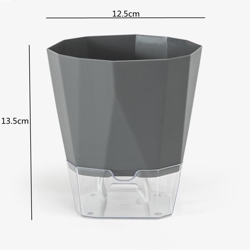 Blumentopf Selbstbewässerung Pflanzgefäß Transparentes Pflanzgefäß Blumentopf Wasserspeicherbecken Lager Gartenzubehör Heimdeko FU