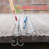 Outdoor Camping Tent Wind Rope Hook with Octopus Buckle and Deck Gap Fixing Nail