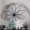 3 Pcs Farmhouse Wall Decor Wooden Rustic Flower Decoration Wall Art Ornament for Living Room Bedroom Dining Room