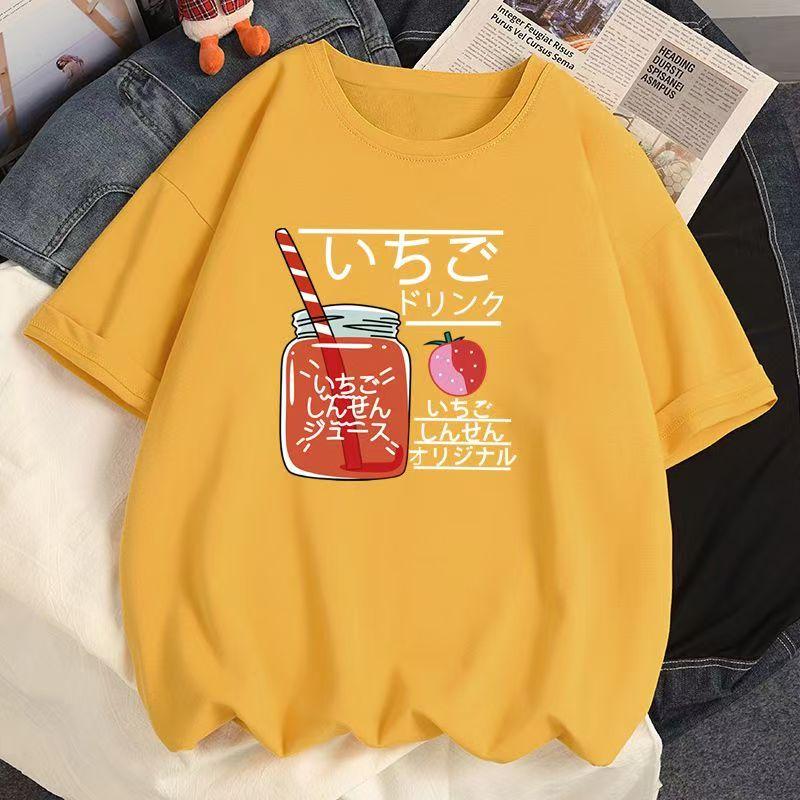 

Хлопковая новая футболка с короткими рукавами, свободные женские топы большого размера, летняя корейская версия футболки для женщин 3XL