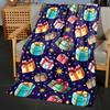 Festive Christmas Gift Pattern Throw Blanket - Fluffy, Soft, and Durable for All Seasons