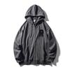 American Retro Pure Cotton Sweatshirt Hooded Zipper Cardigan Jacket Men's Spring and Autumn 2024 New Foreign Trade Men's Jacket