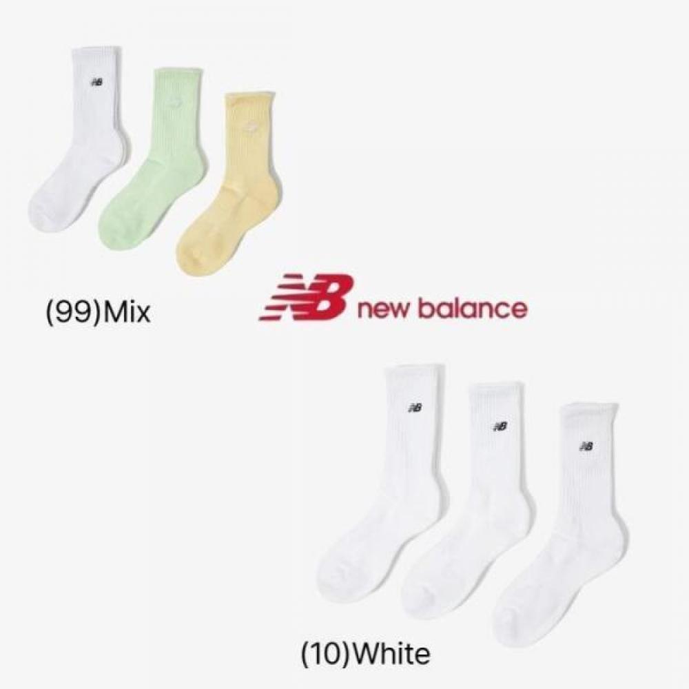 New Balance Вышитые носки-гольфы 3 пары Nbgeeap214 (99)Mix/240