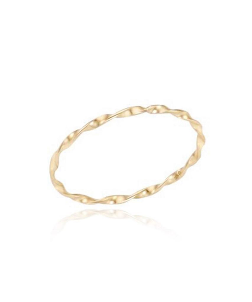 Lloyd Daily Slim Twist 10K Gold Ring Lrt26003T (A Type)