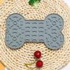 Pet Silicone Non-Slip Slow Feeder Mat - Round Food-Grade Lick Mat for Cats & Dogs