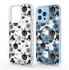 Transparent Black Pumpkin Skull Magnetic Case for iPhone 15/16/17 Pro Max – Full Coverage