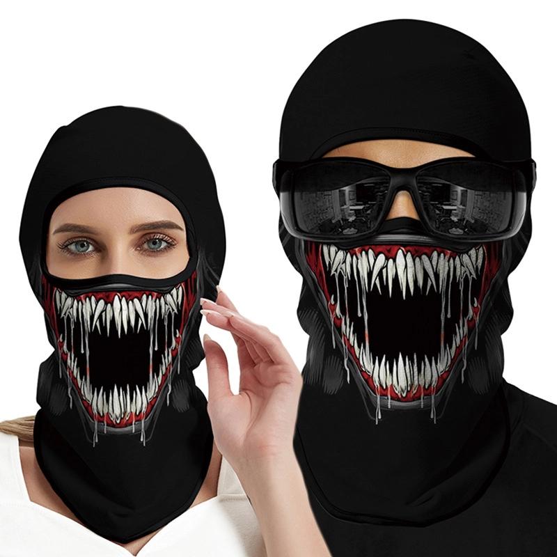 Summer Sunscreen Headgear For Men And Women Outdoor Motorcycle Riding Helmet Lining Headgear Fishing Funny Face Gini Face Mask