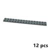 12Pcs MOC Long Thin Plate Building Blocks 4282 2X16 Dots Educational Assmble Construction Compatible With Brand Bricks Kid Toys