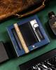 Gift Set: Men's Leather Wallet and Keychain - Peterson