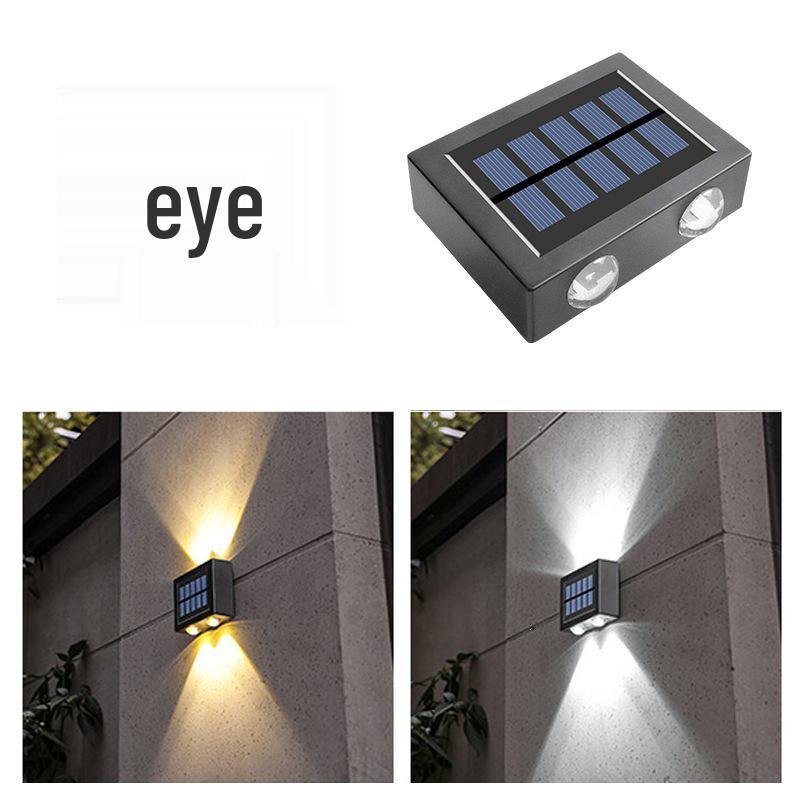 Waterproof Solar LED Wall Lamp, Outdoor Up/Down Light, Courtyard Spotlight