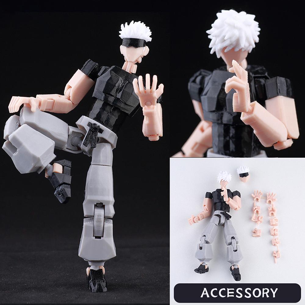 3D-gedrucktes Spielzeug Jujutsu Kaisen Actionfiguren Toji Fushiguro Dummy 13 Mehrgelenkig Posenfähig Formwandelnder Dummy 13 Anime-Modell Kinder