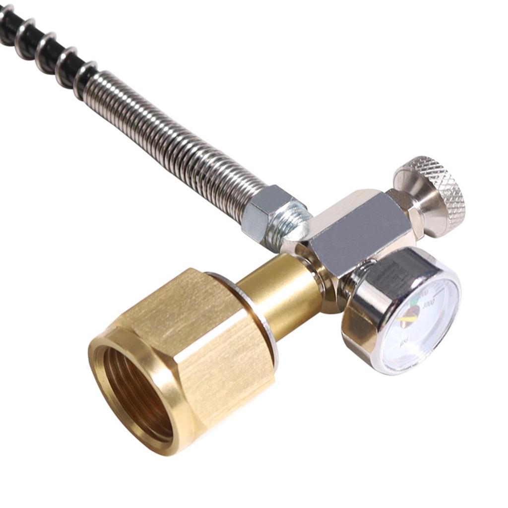 CO2 Cylinder Refill Adapter Accessories Dual Valve for Soda Maker TR21-4
