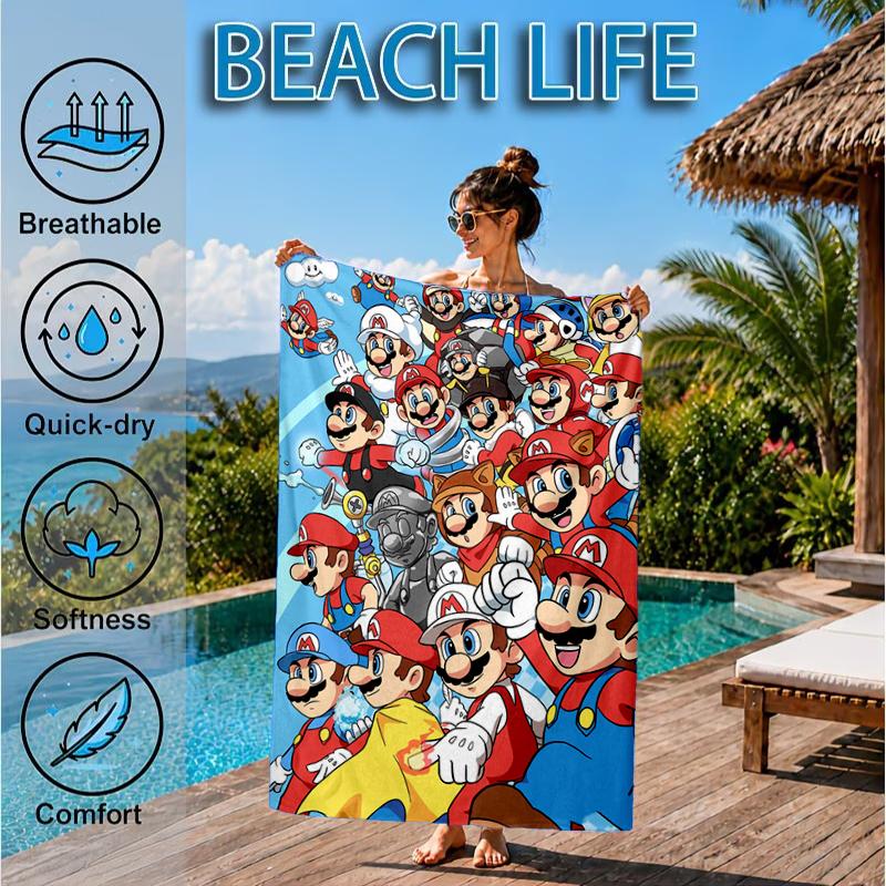 Princess Peach Adventure Beach Towel, Microfiber Beach Towel, Perfect For Pool, Beach, Travel, Home Decor Beach Party Fan Gifts