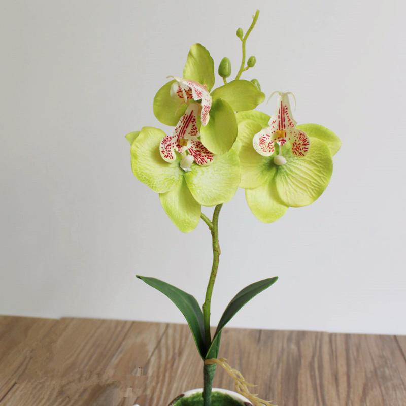 1Pc Artificial Flower Butterfly Orchid Silk Home Wedding Party Decoration DIY Arrangement Accessories