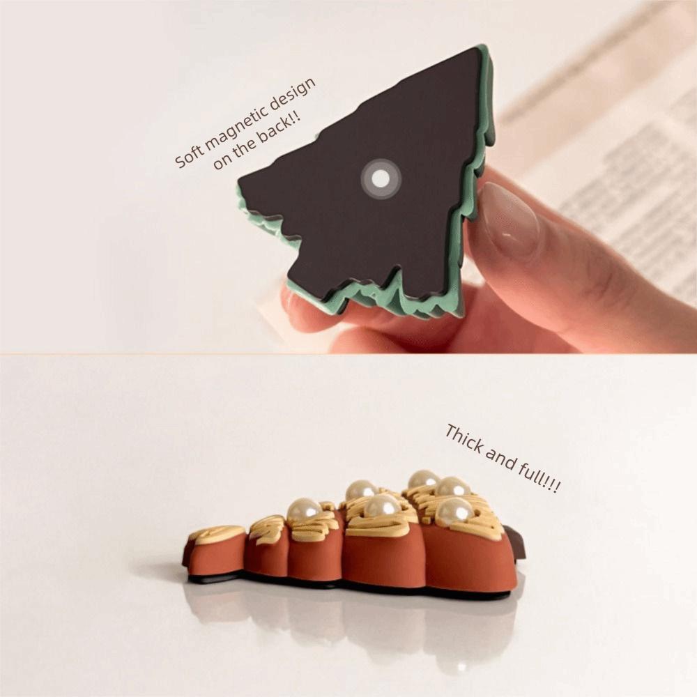 Cartoon Simulated Christmas Tree Fridge Magnets 3D Soft Rubber Magnetic Sticker Fridge Decor Kitchen Refrigerator Locker