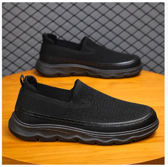 

Мужская обувь однопедальные вязаные повседневные туфли на мягкой подошве удобная обувь мужская обувь дышащая и легкая тканевая обувь 47