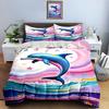 Dolphin ocean swirl Bedding Duvet cover sets Duvet covers Pillowcases gifts (1 * Duvet Cover 2 * Pillowcases, without duvet insert)