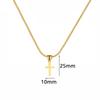 Fashion Small Faith Cross Pendant Necklace Female Gold Silver Color Stainless Steel Snake Chain For Women Religious Jewelry Gift