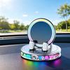 Supporto per Telefono da Auto con Ricarica Wireless e Luce Ambientale RGB Caricabatterie Magnetico per Telefono da 15W Supporto di Ricarica per Cellulare Ventosa a Vuoto Accessori per Auto