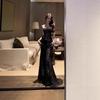 Beautiful Atmosphere Pure Desire Three-dimensional Flower Tube Top Dress Sexy Slim Dress