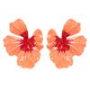 Gradient Drip Oil Floral Stud Earrings - Sweet and Fresh Bohemian Style