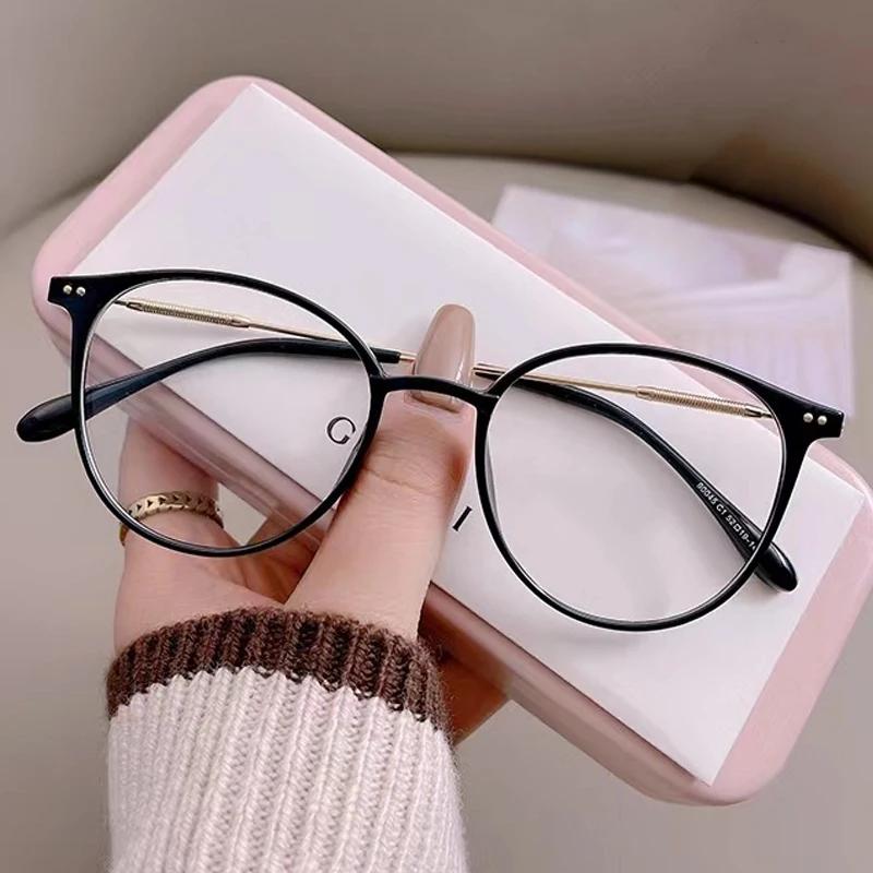 Women Myopia Glasses Blue Light Blocking Minus Diopter Glasses Unisex Ladies Fashion Trendy Near Sight Eyeglasses