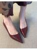 French Commuting Versatile High Heels Female Pointed Shallow Mouth Temperament  Professional Mary Jane Single Shoes