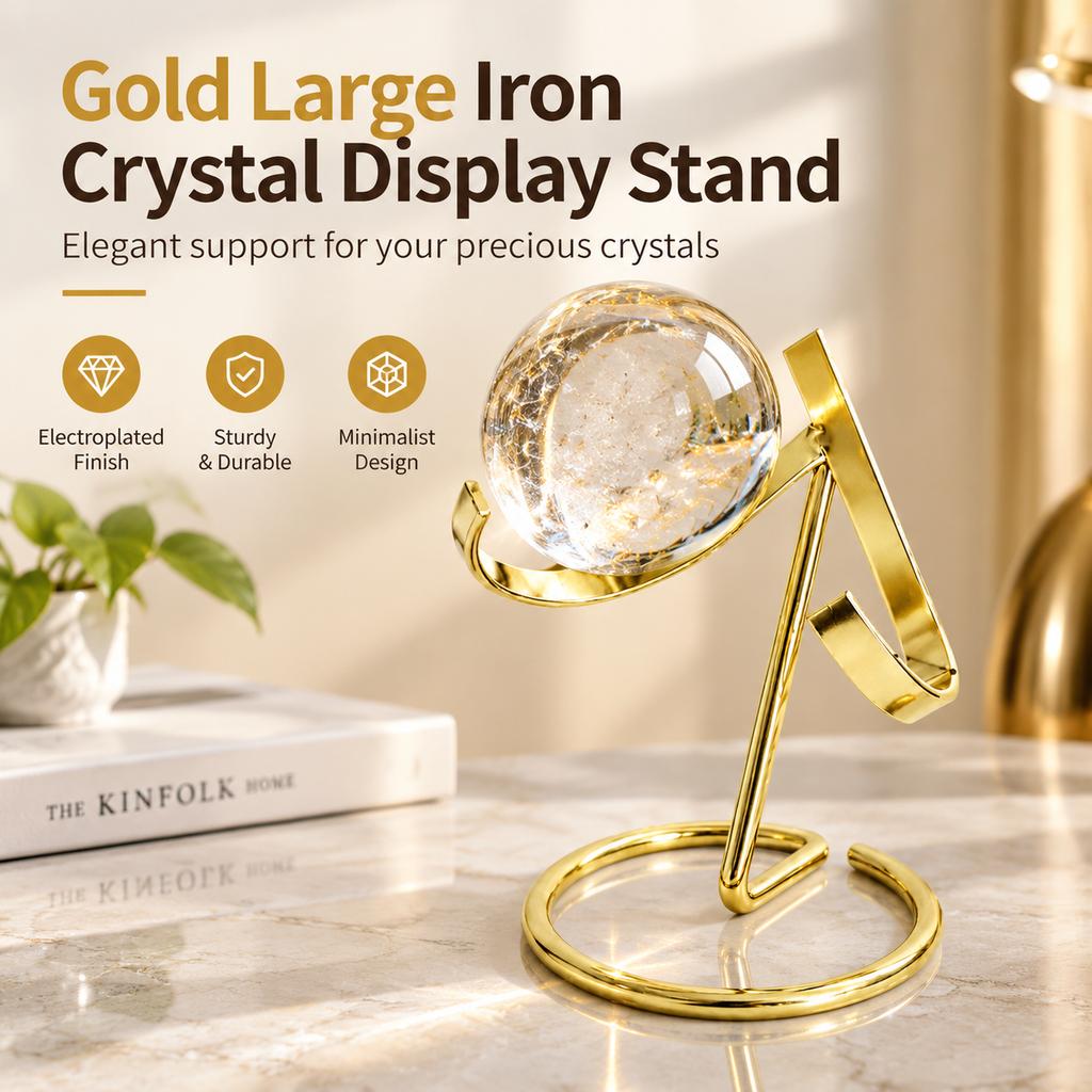 Modern Minimalist Iron Crystal Display Stand