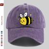 pc Cute Bee Print Baseball Cap Casual Travel Decor Design Sun Hat Comfortable Lightweight MultiColor Pet Hat Available Adj