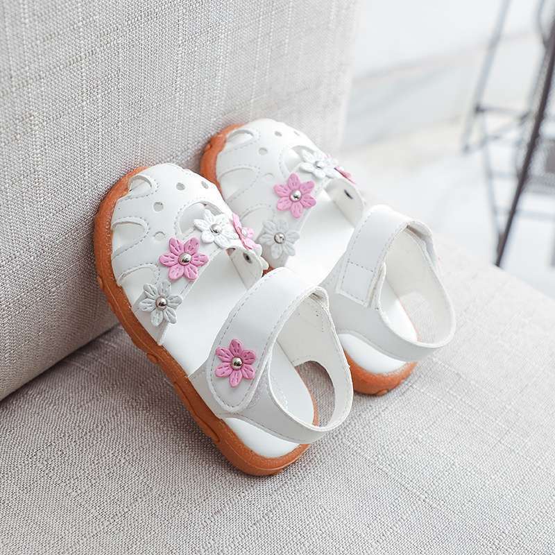 Summer children's shoes girls sandals princess shoes bag head soft sole non-slip baby baby toddler sandals little girl