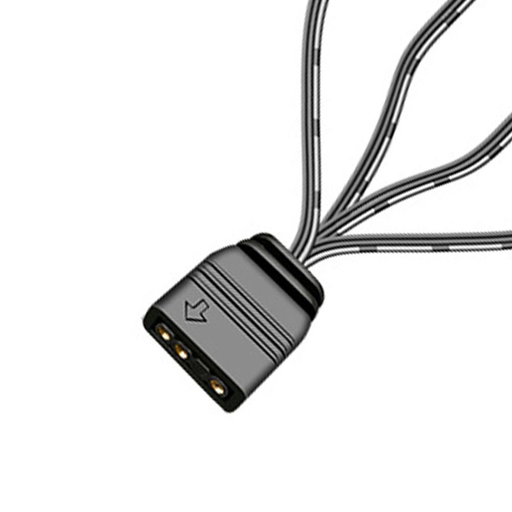 Computer Cooling Fan Cable 5V 3 Pin CPU ARGB HUB Extension Cable for Mainboard
