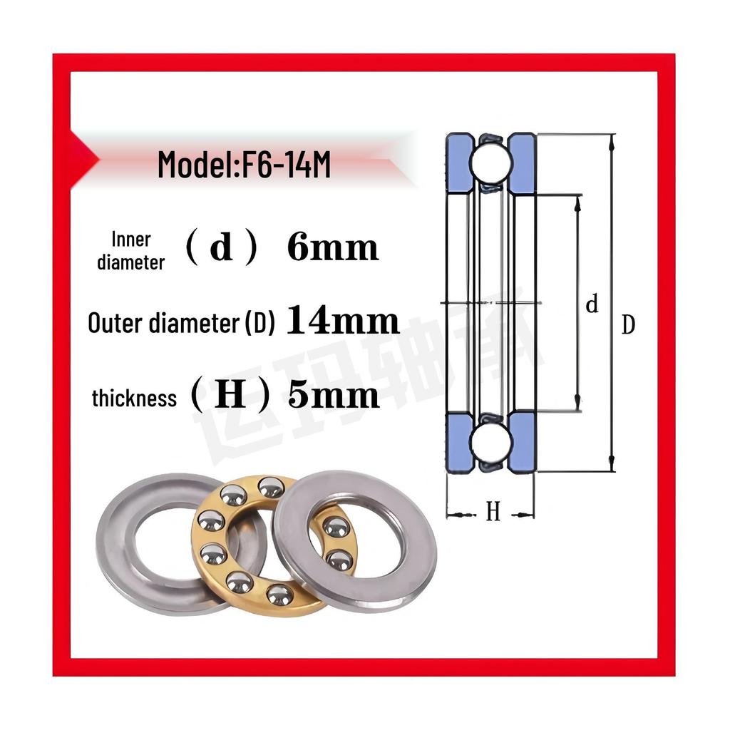 Mini-Axial-Rillenkugellager F9-20M bis F10-20M