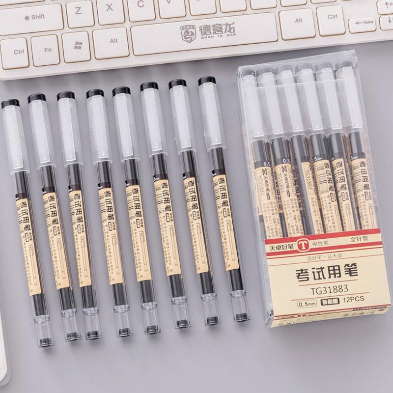 1 Stück Schreibwaren Niedlich Gerade Hohe Kapazität Stift Schule Bürobedarf Gel Stift