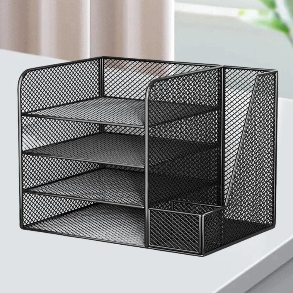 Multi-functional Desk File Organizer Space-saving Multi-layer Bookshelf Office Supply
